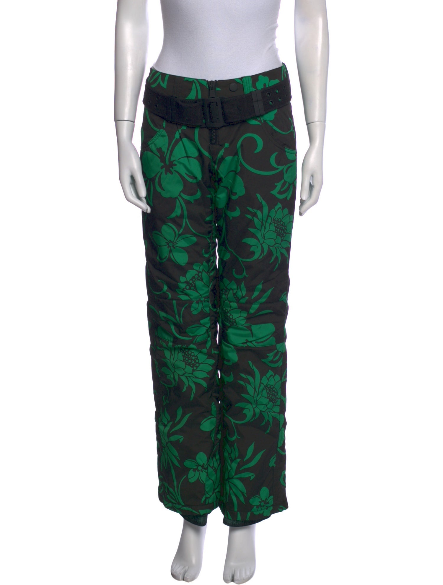 Performance Ski Floral Print Wide Leg Pants