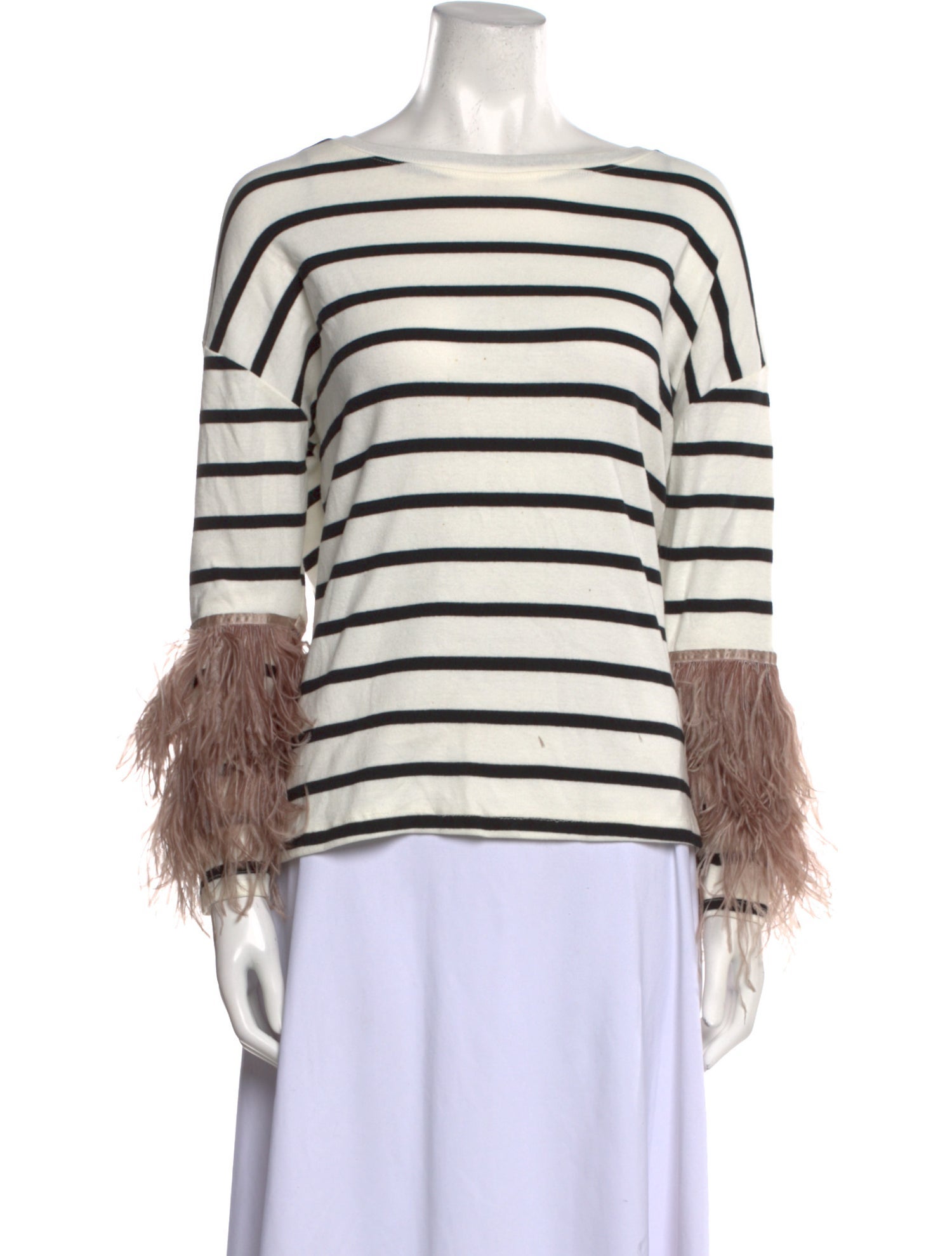 Pello Bello Striped Crew Neck Blouse