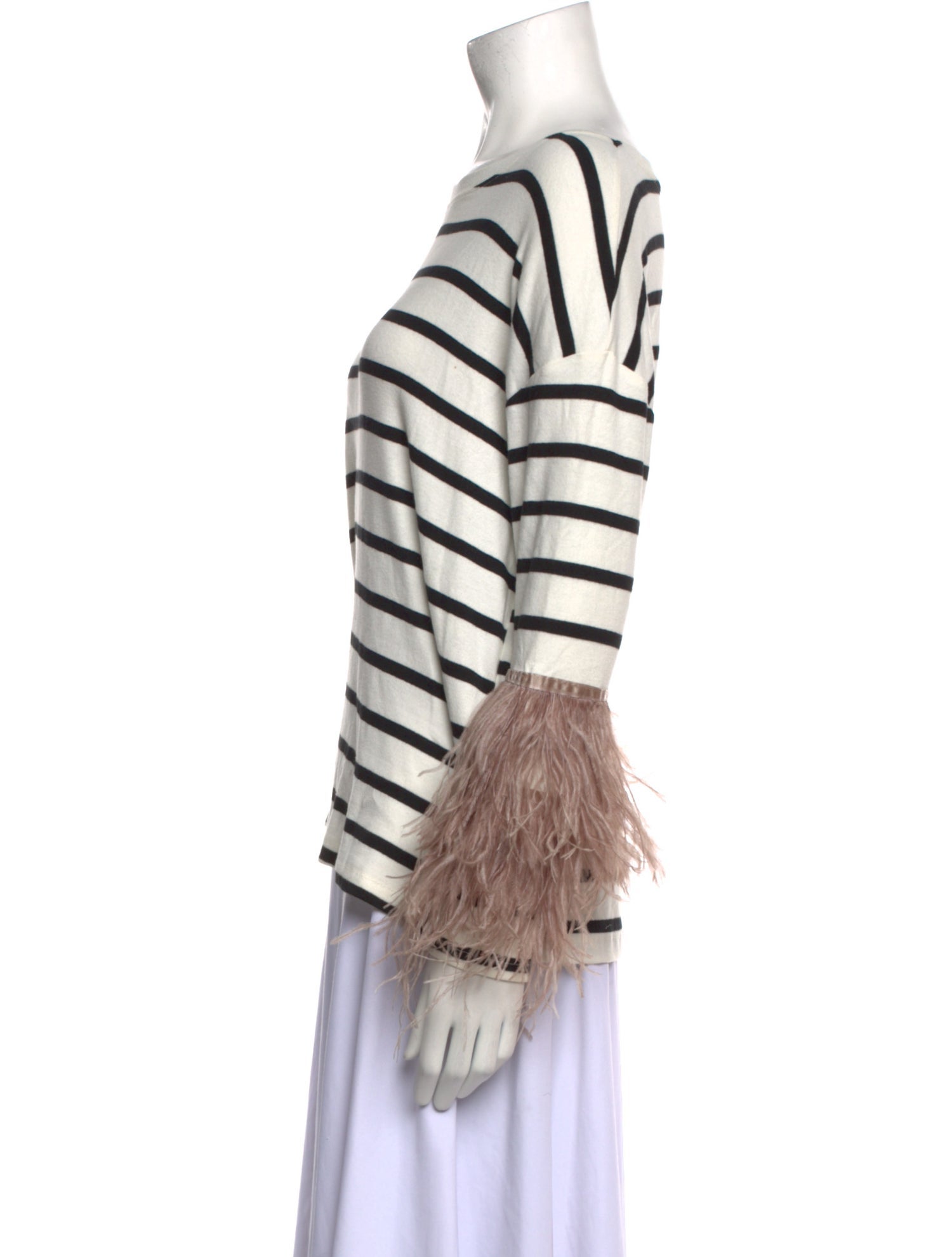 Pello Bello Striped Crew Neck Blouse