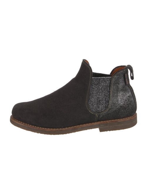Penelope Chilvers Suede Glitter Accents Chelsea Boots