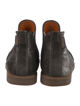 Penelope Chilvers Suede Glitter Accents Chelsea Boots