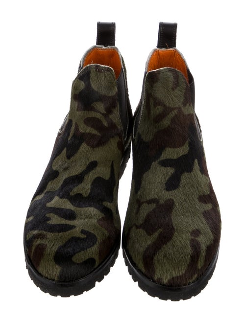Penelope Chilvers Ponyhair Camouflage Print Chelsea Boots