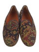 Penelope Chilvers Printed Leather Trim Embellishment Loafers