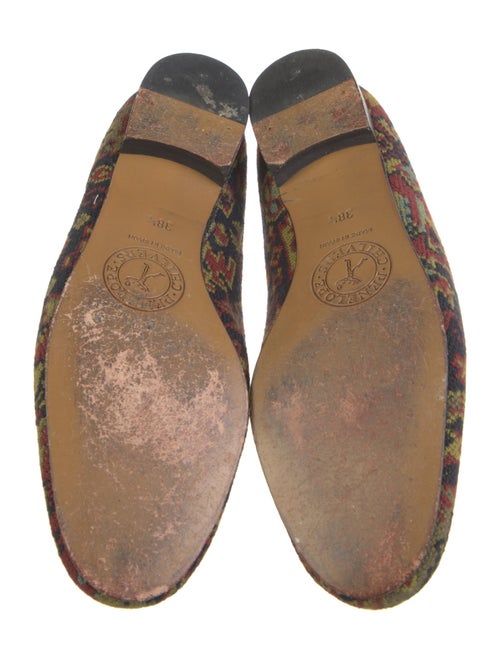 Penelope Chilvers Printed Leather Trim Embellishment Loafers