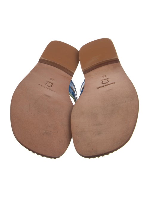 Penelope Chilvers Patent Leather Scalloped Accent Slides