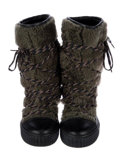 Penelope Chilvers Shearling Lace-Up Boots