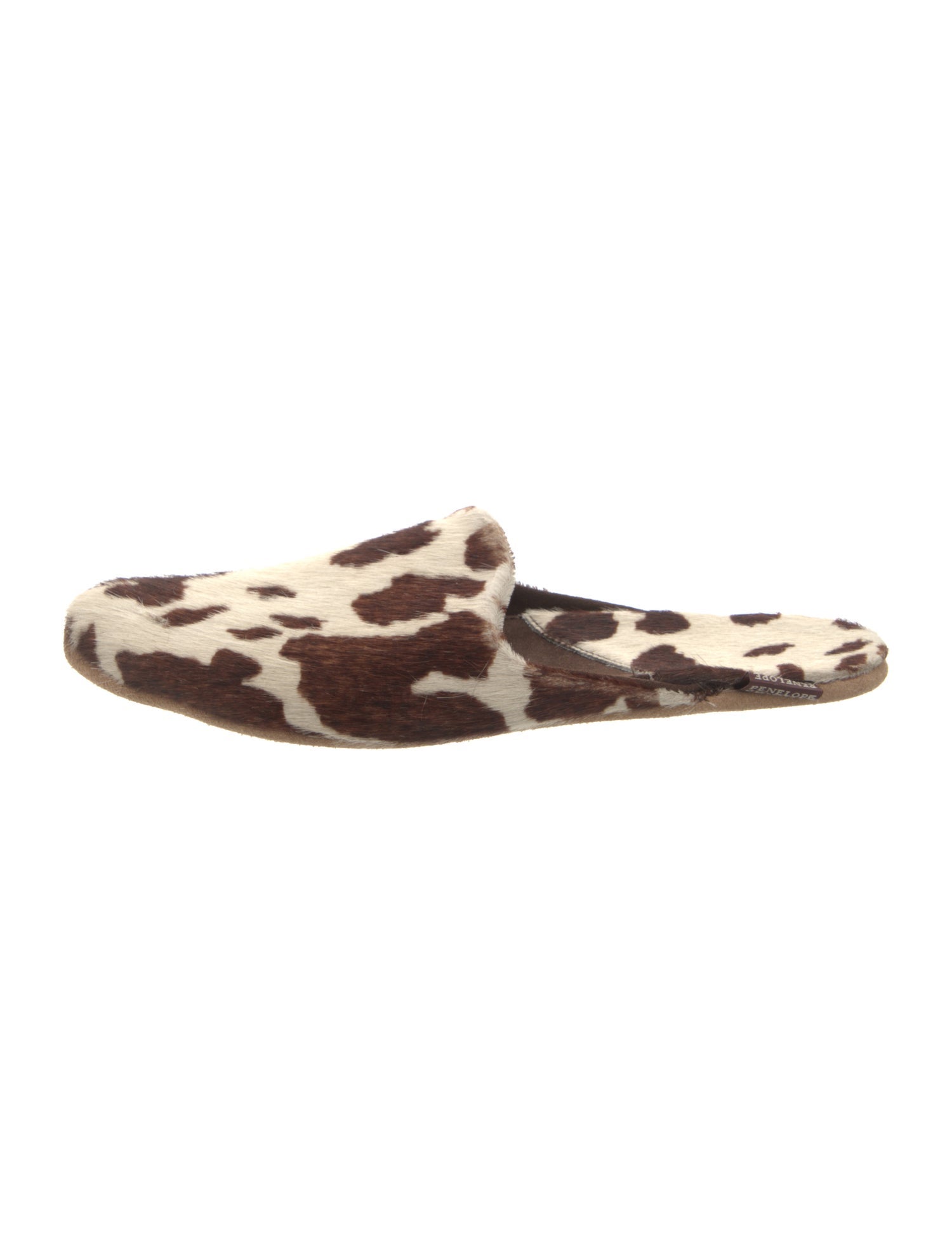 Penelope Chilvers Ponyhair Animal Print Mules