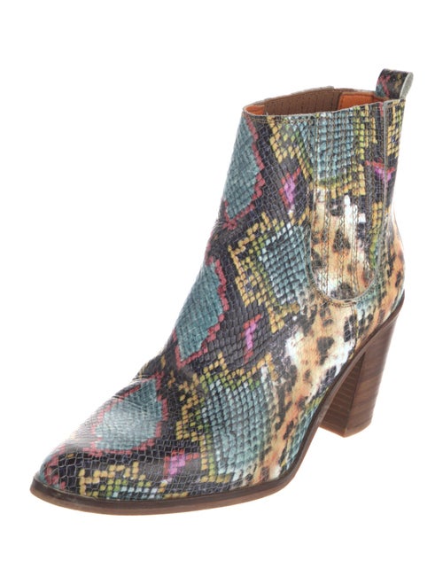 Penelope Chilvers Leather Animal Print Boots