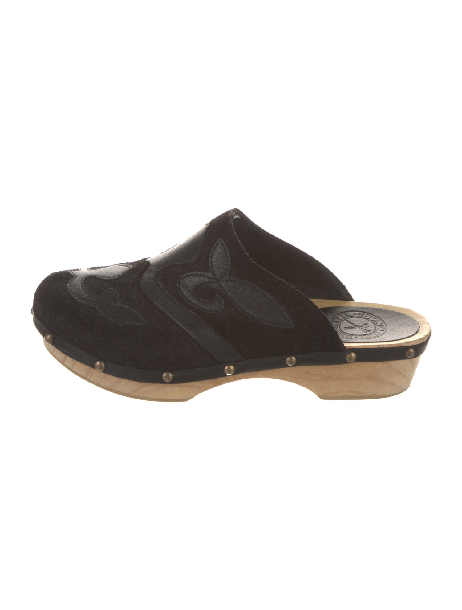 Penelope Chilvers Suede Studded Accents Mules