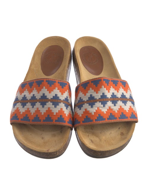 Penelope Chilvers Striped Embroidered Accent Slides