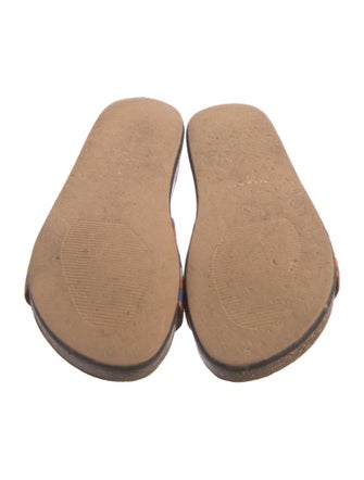 Penelope Chilvers Striped Embroidered Accent Slides