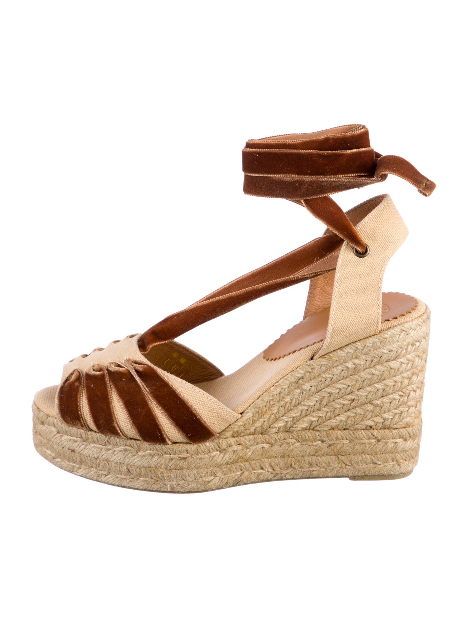 Penelope Chilvers Canvas Colorblock Pattern Slingback Pumps