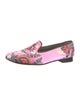 Penelope Chilvers Silk Floral Print Loafers