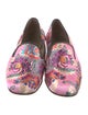 Penelope Chilvers Silk Floral Print Loafers