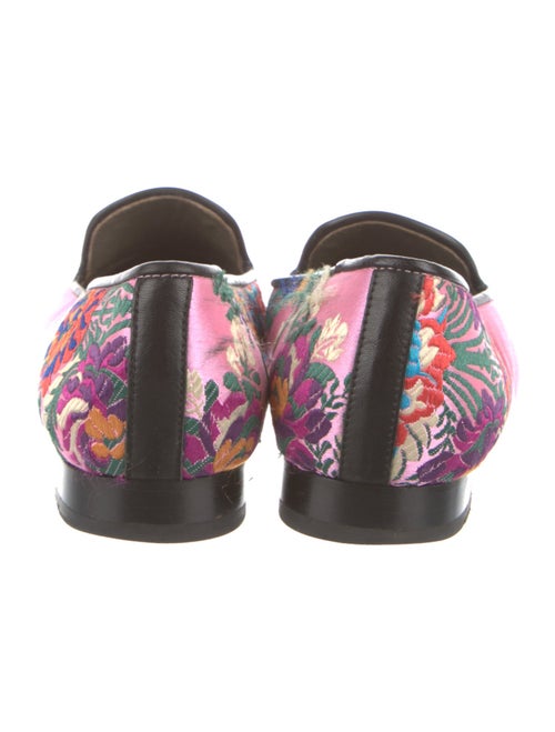 Penelope Chilvers Silk Floral Print Loafers