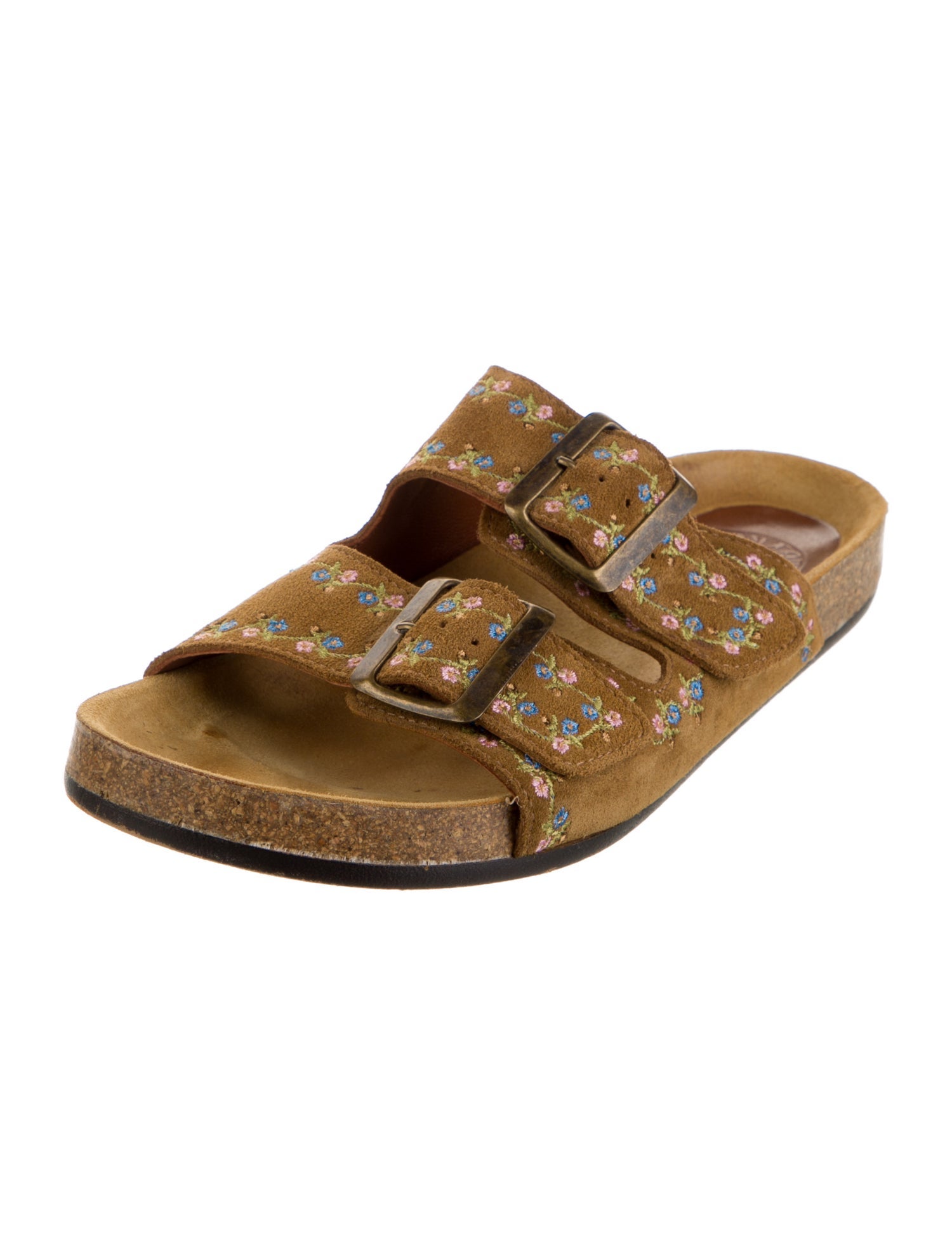 Penelope Chilvers Suede Printed Slides