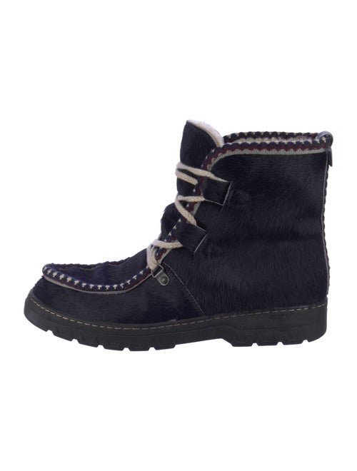 Penelope Chilvers Ponyhair Lace-Up Boots