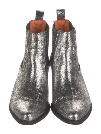 Penelope Chilvers Suede Colorblock Pattern Chelsea Boots