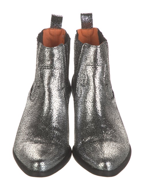 Penelope Chilvers Suede Colorblock Pattern Chelsea Boots