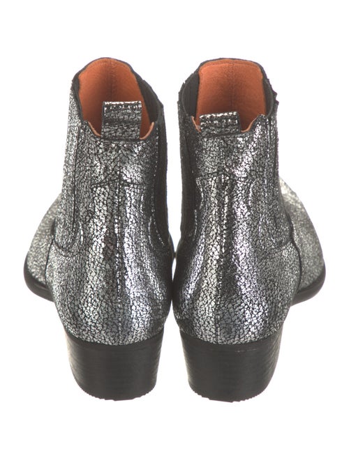 Penelope Chilvers Suede Colorblock Pattern Chelsea Boots