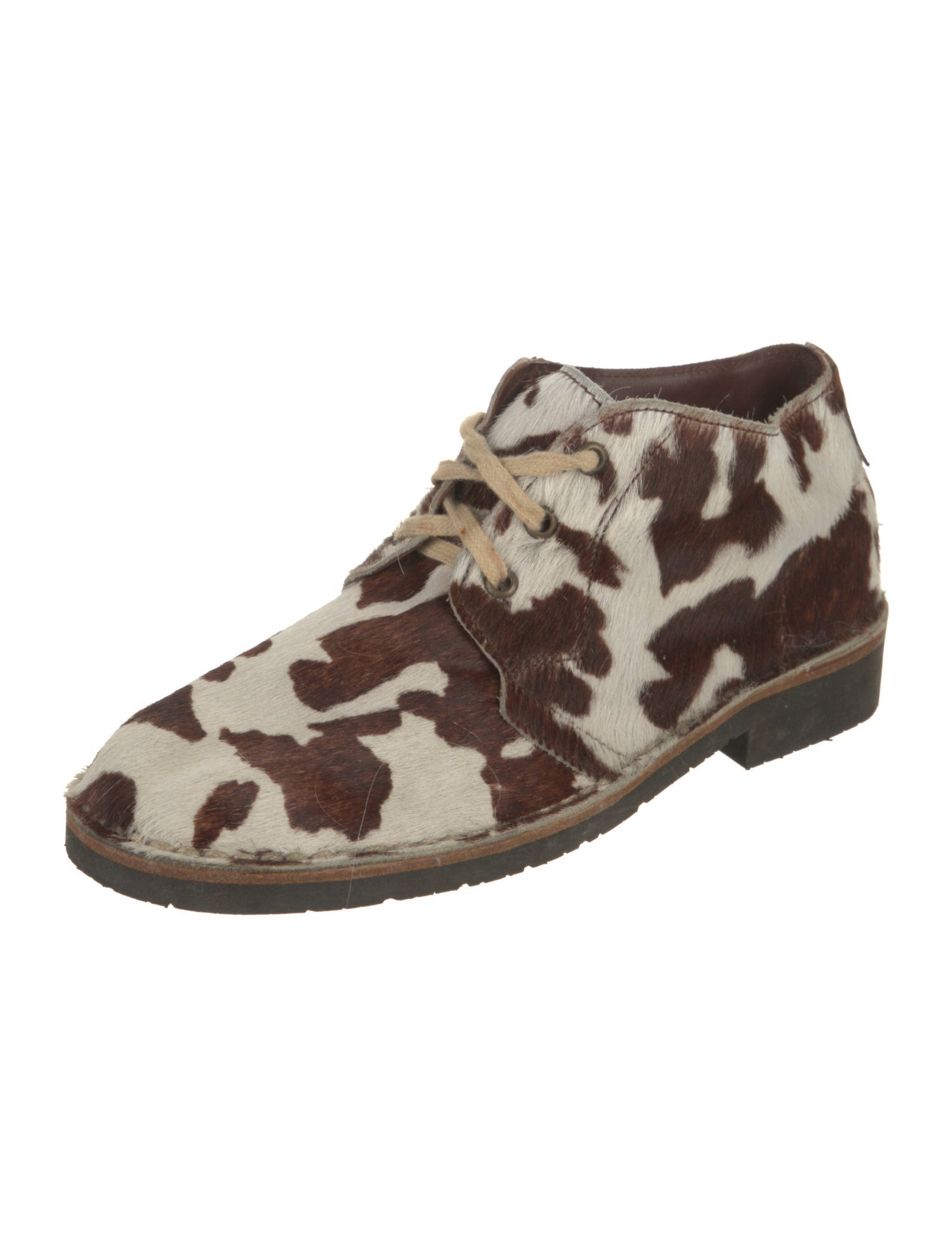 Penelope Chilvers Ponyhair Animal Print Oxfords