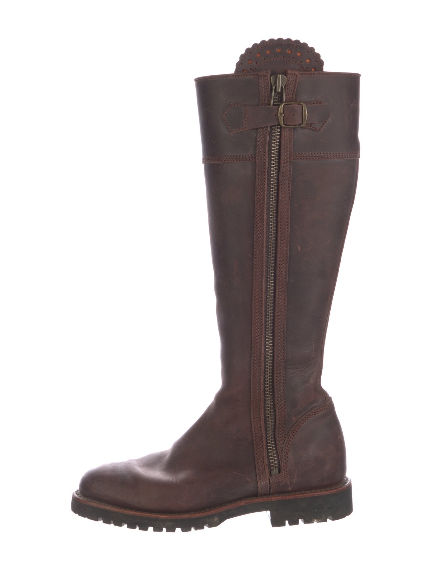 Penelope Chilvers Leather Tassel Accents Riding Boots