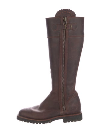 Penelope Chilvers Leather Tassel Accents Riding Boots