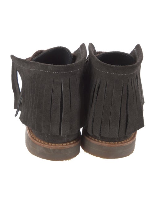 Penelope Chilvers Suede Fringe Trim Accent Western Boots