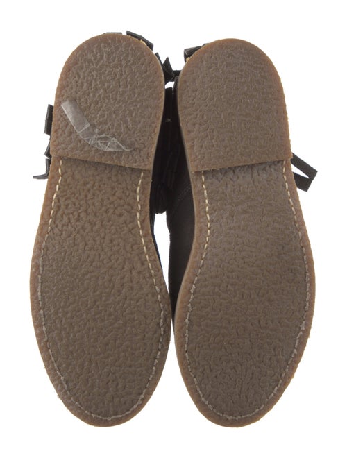 Penelope Chilvers Suede Fringe Trim Accent Western Boots