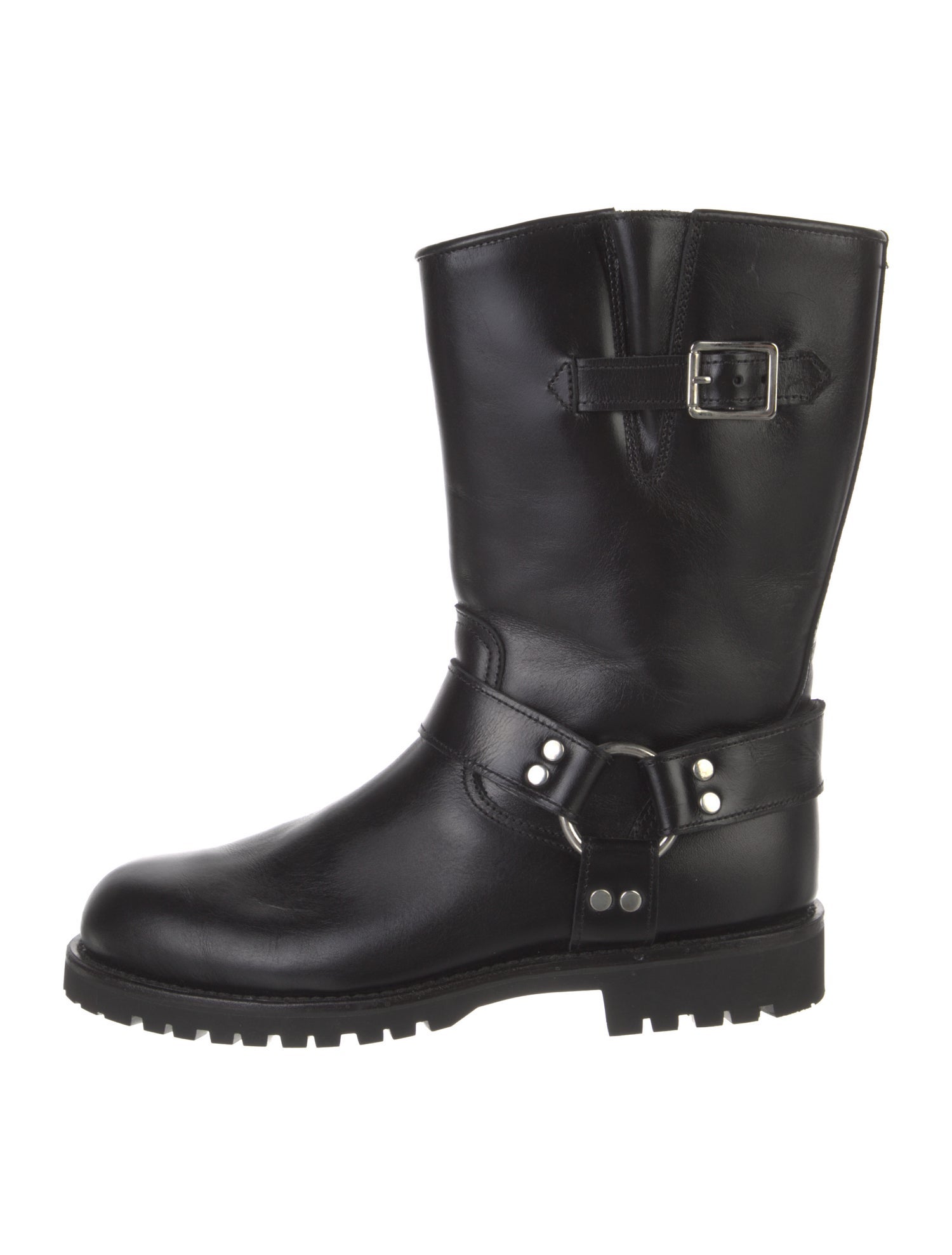 Penelope Chilvers Leather Studded Accents Moto Boots