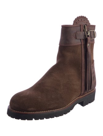 Penelope Chilvers Suede Tassel Accents Boots