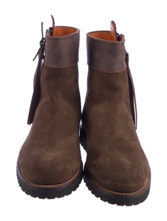 Penelope Chilvers Suede Tassel Accents Boots