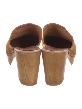 Penelope Chilvers Suede Studded Accents Mules