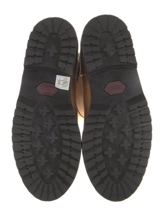 Penelope Chilvers Leather Colorblock Pattern Moto Boots