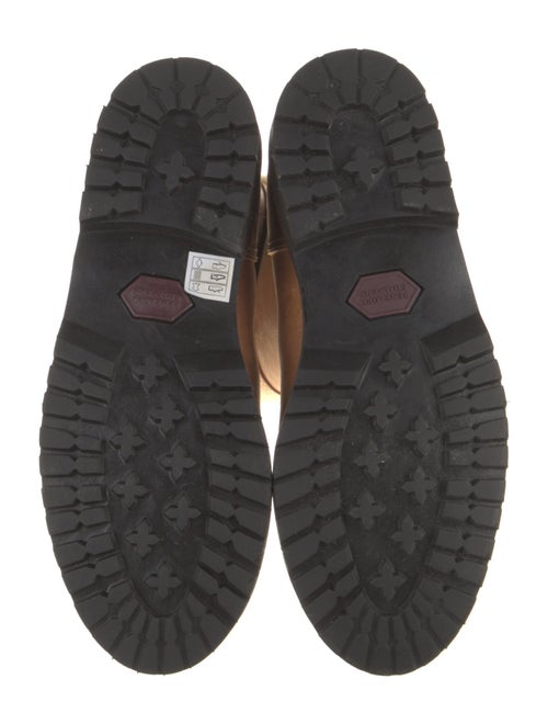 Penelope Chilvers Leather Colorblock Pattern Moto Boots