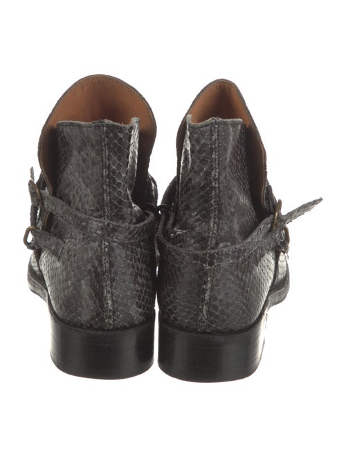 Penelope Chilvers Python Animal Print Combat Boots