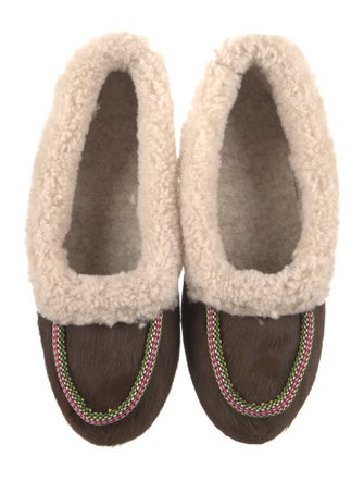 Penelope Chilvers Ponyhair Colorblock Pattern Flats