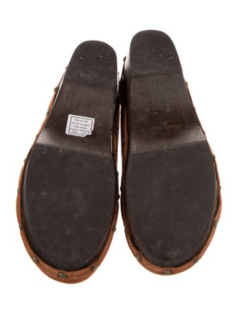 Penelope Chilvers Leather Studded Accents Mules