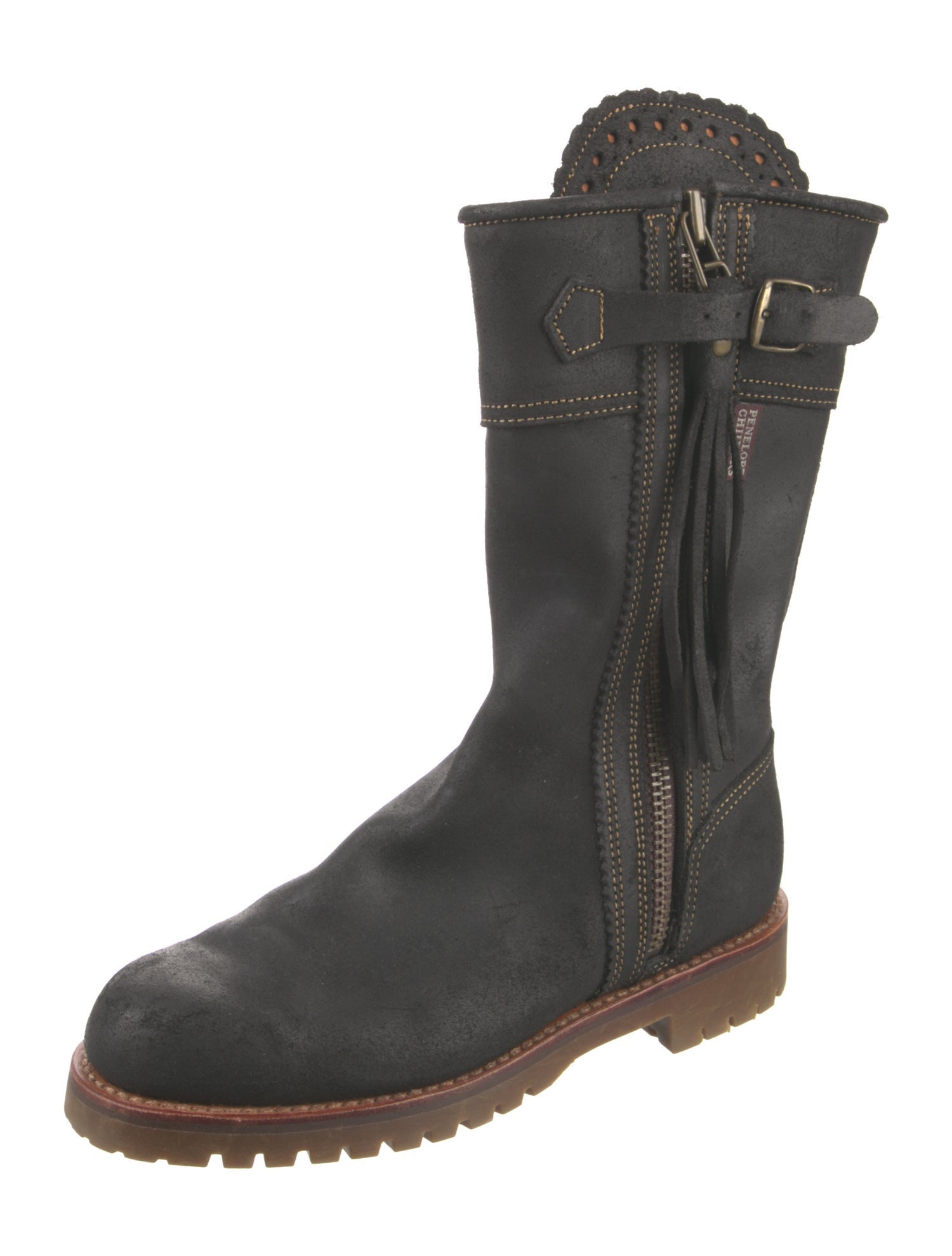 Penelope Chilvers Suede Moto Boots