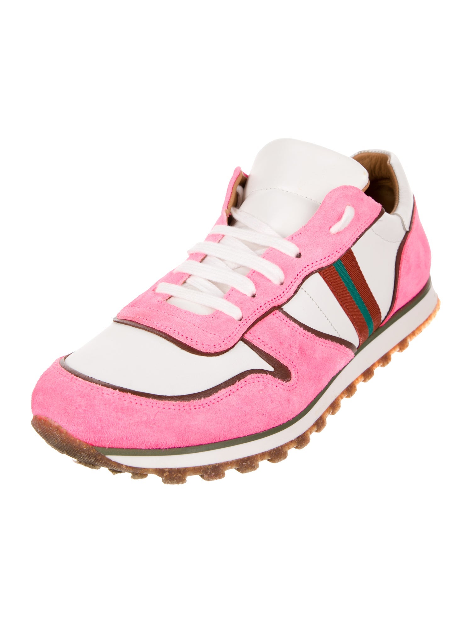 Penelope Chilvers Suede Colorblock Pattern Sneakers