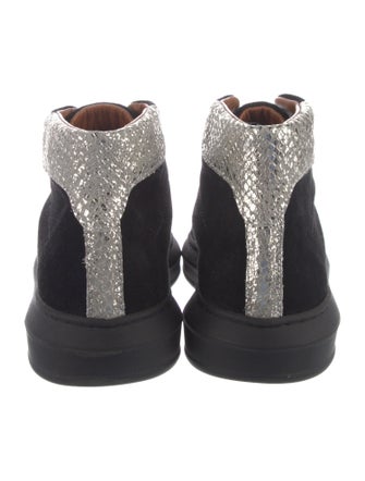 Penelope Chilvers Suede Patterned Combat Boots