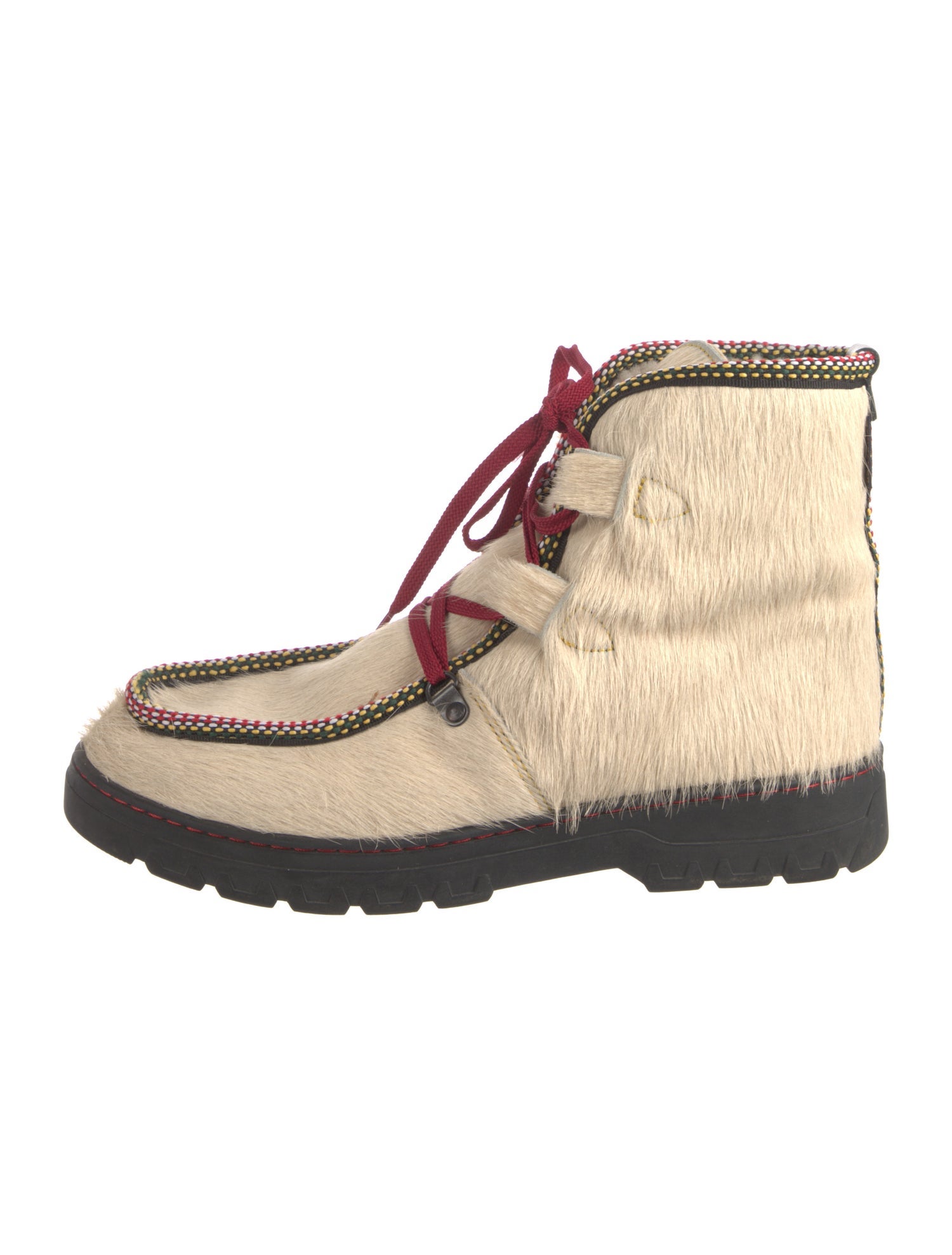 Penelope Chilvers Ponyhair Lace-Up Boots