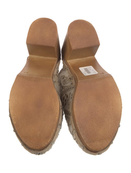 Penelope Chilvers Ponyhair Studded Accents Mules