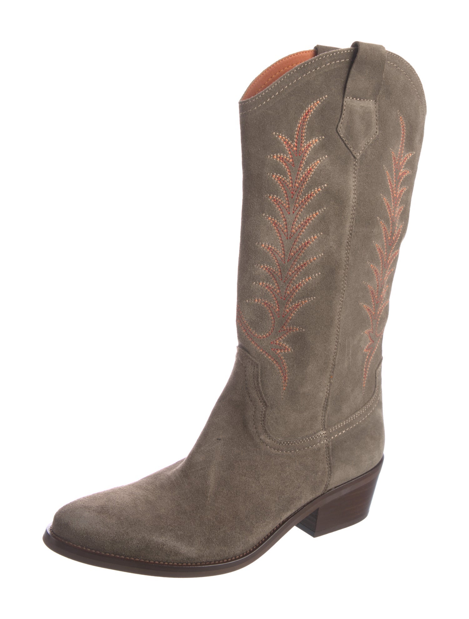 Penelope Chilvers Suede Patterned Western Boots