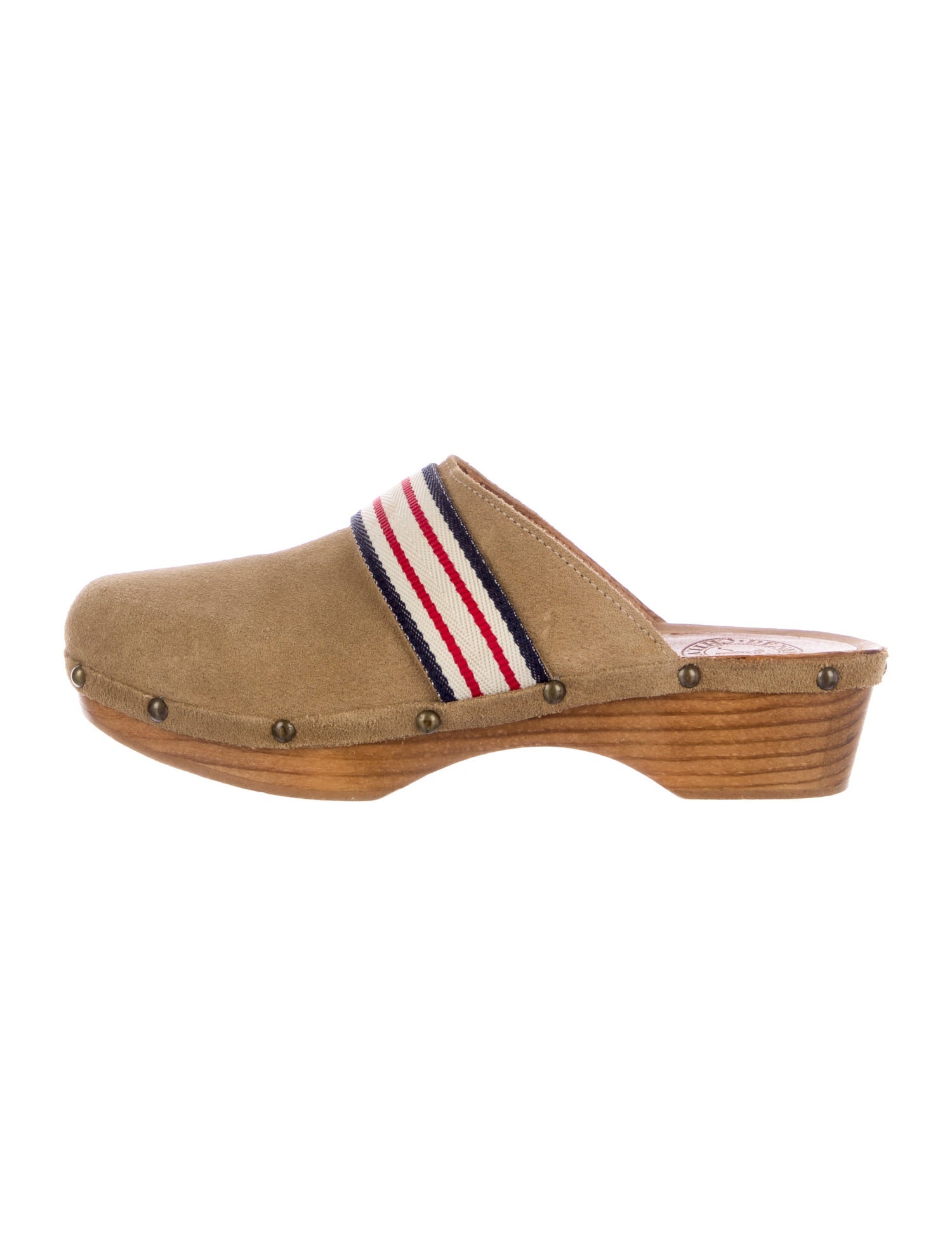 Penelope Chilvers Suede Striped Mules