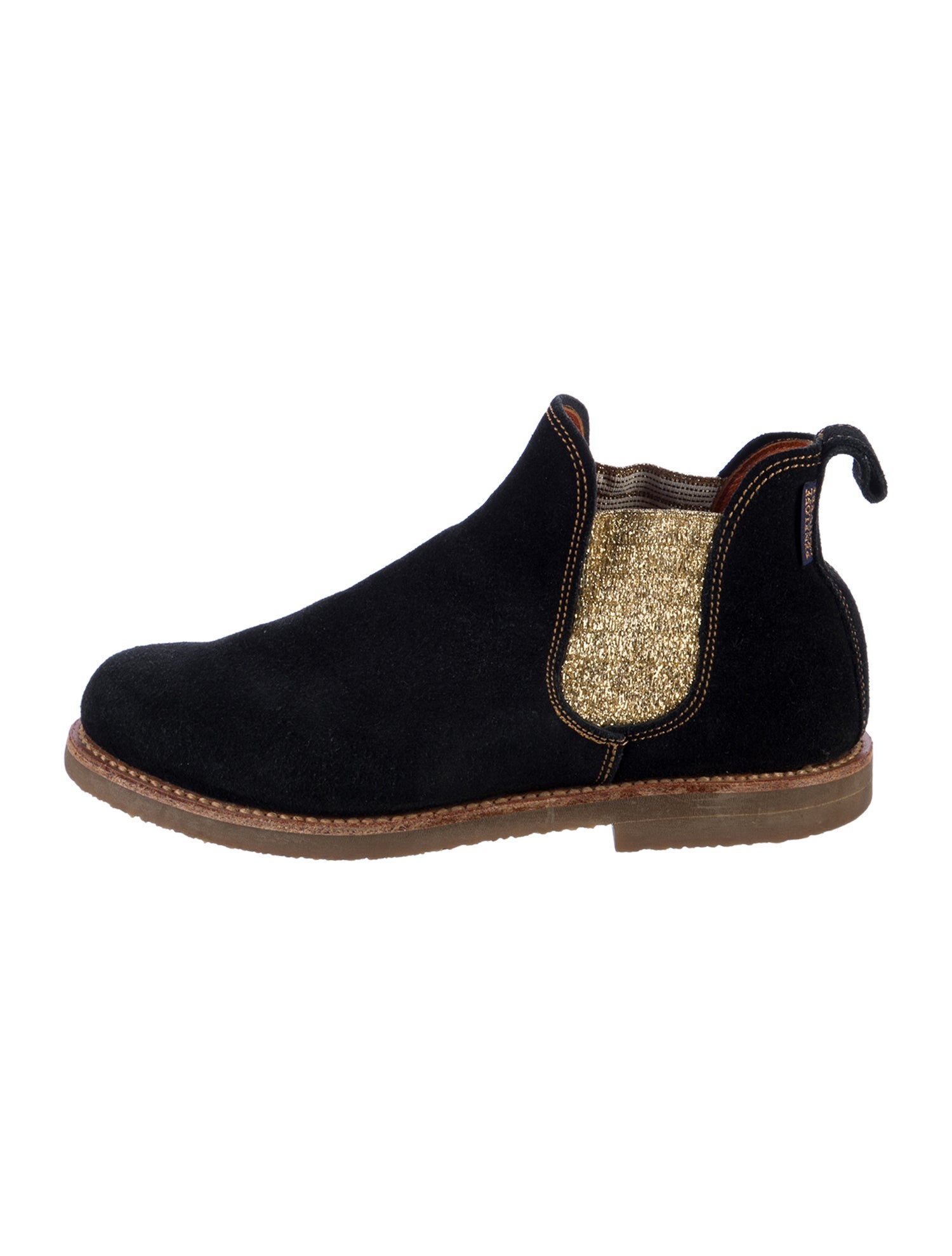 Penelope Chilvers Suede Colorblock Pattern Chelsea Boots