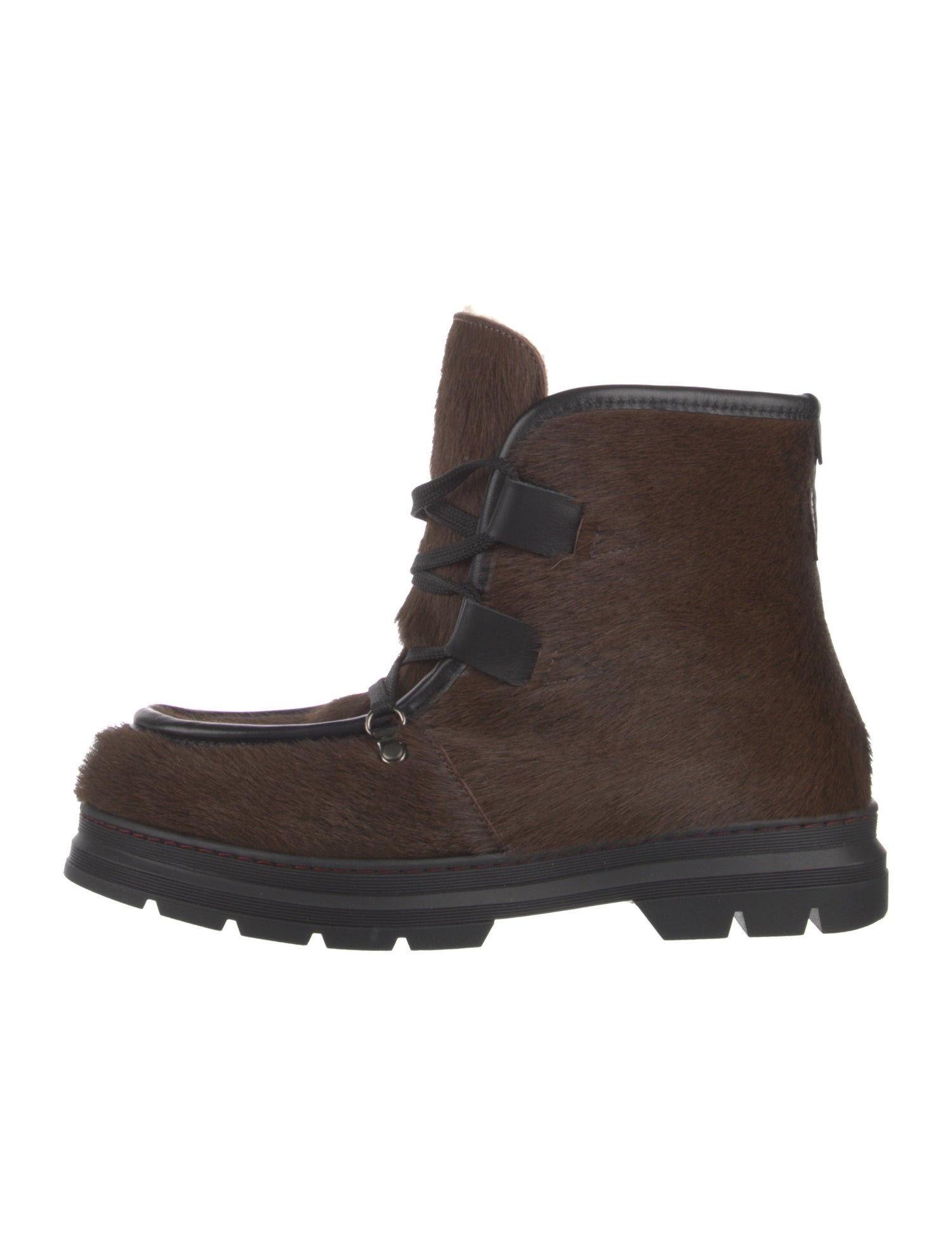 Penelope Chilvers Ponyhair Lace-Up Boots