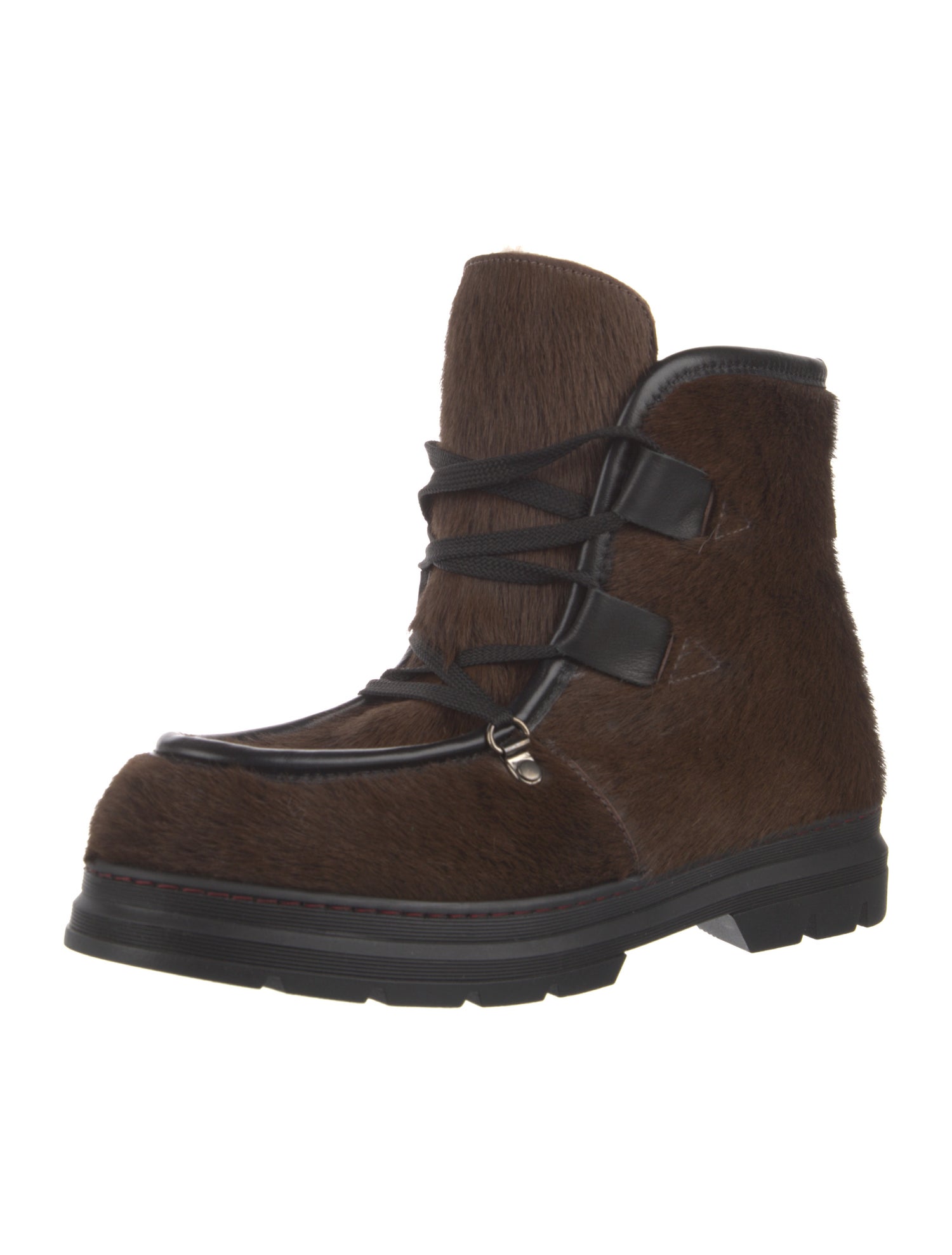 Penelope Chilvers Ponyhair Lace-Up Boots