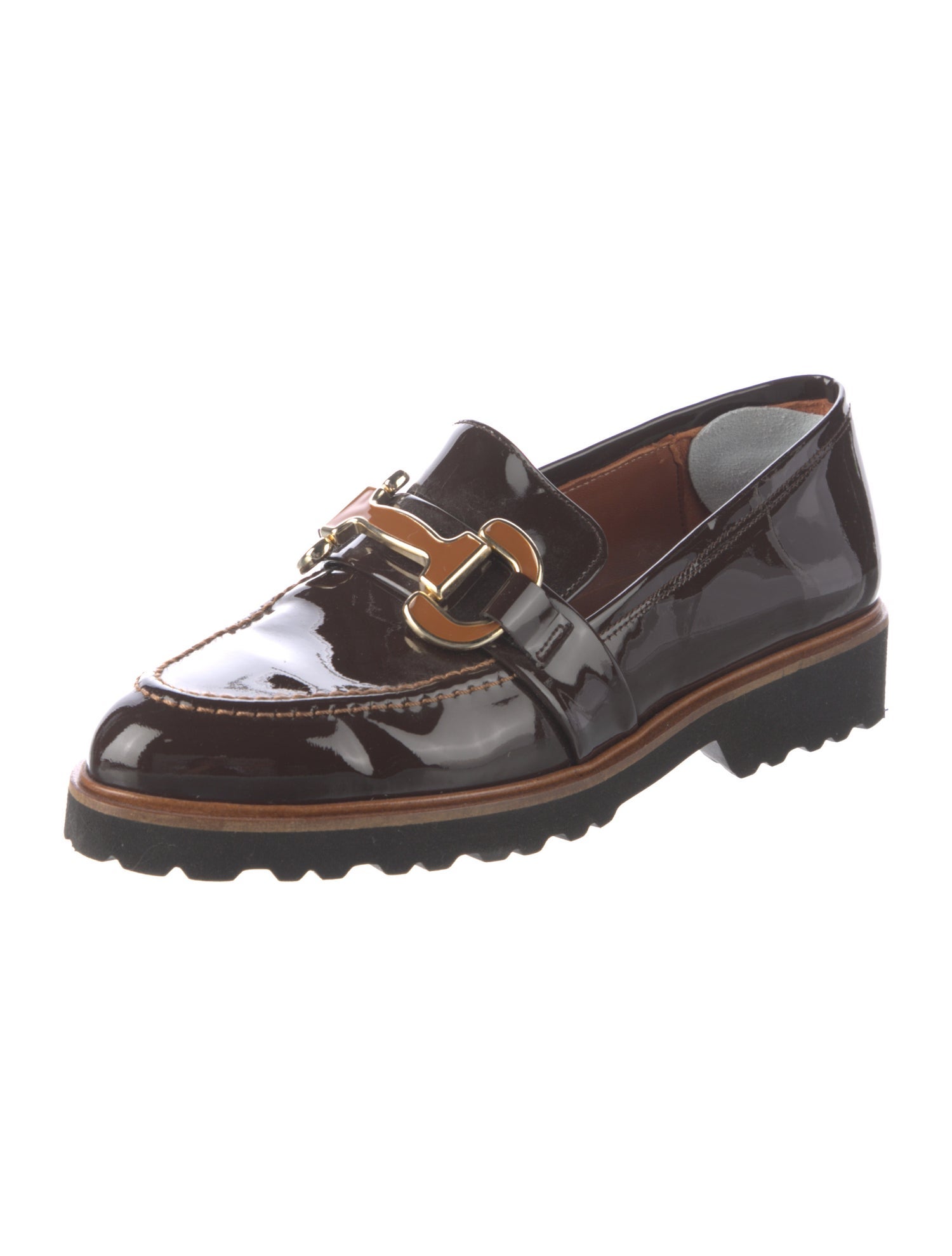 Penelope Chilvers Patent Leather Loafers