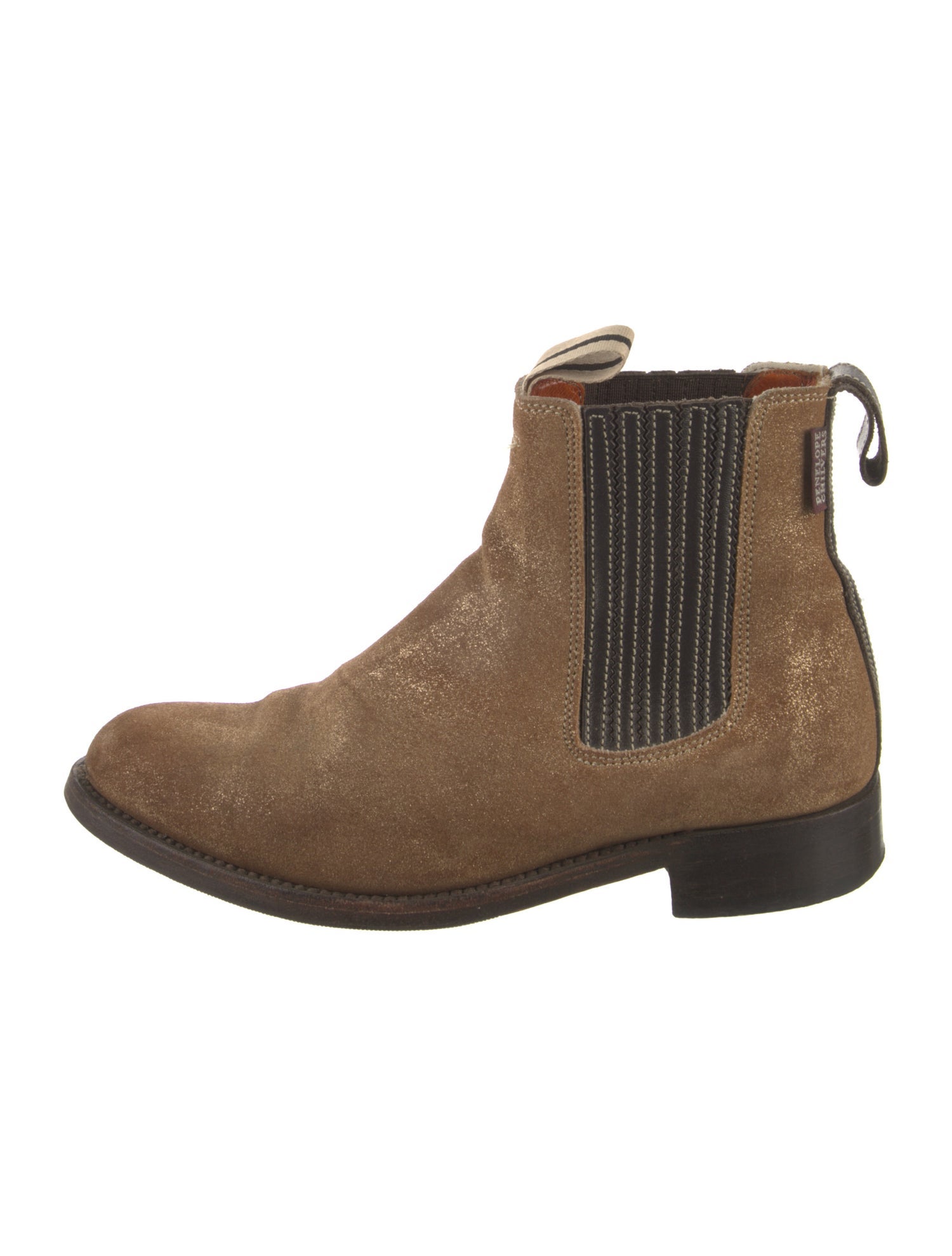 Penelope Chilvers Leather Colorblock Pattern Chelsea Boots